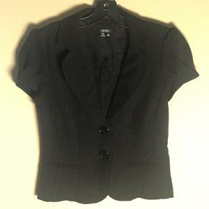 XOXO Suit Jacket Black Sparkle Pinup M